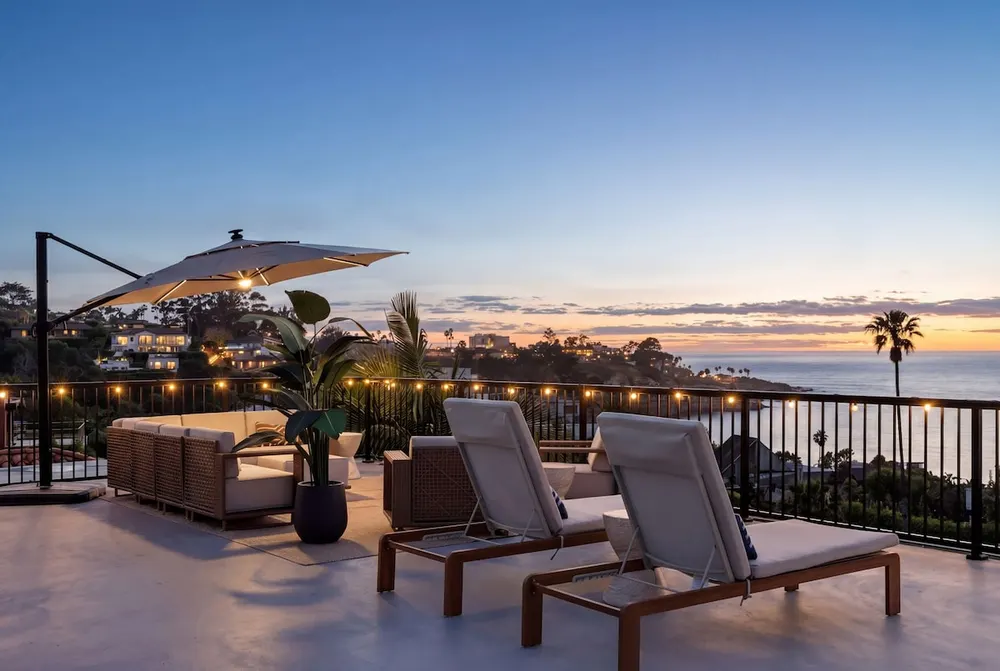 Bespoke Rooftop Gem | Sunset Ocean View — furnished Airbnb in San Diego, CA